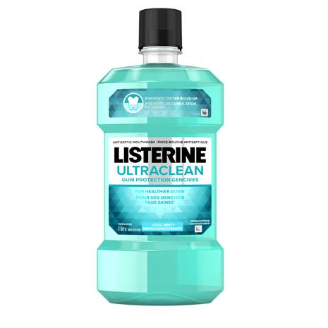 Listerine's Ultraclean Gum Protection Antiseptic Mouthwash