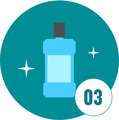 Graphic image of a mouthwash bottle