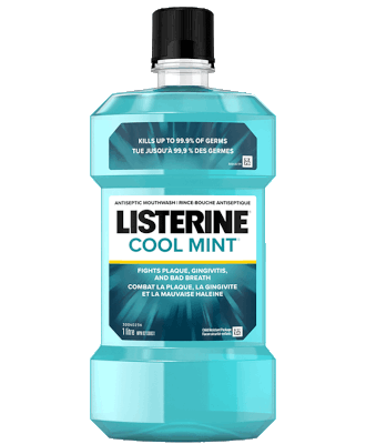 Package of Listeirne Cool Mint for oral hygiene and fresh breath